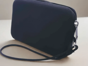Bolsa de silicone azul escura à prova de água
