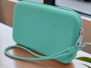 Bolsa de silicone verde à prova de água