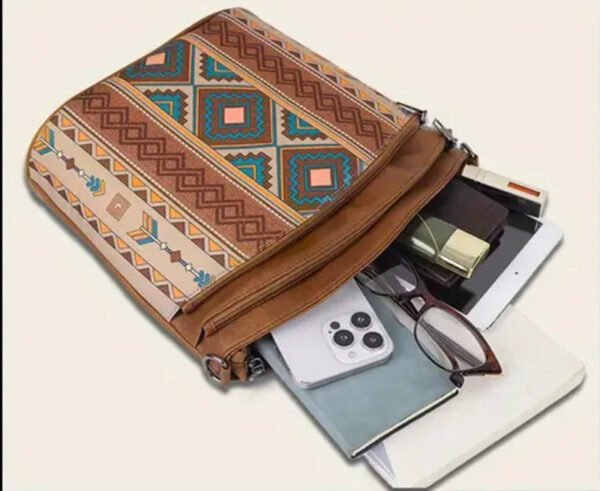 Mala Étnica Feminina com Padrão Tribal – Inclui Bolsinha - Image 2