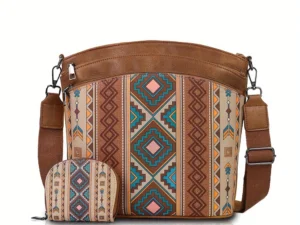 Mala Étnica Feminina com Padrão Tribal – Inclui Bolsinha