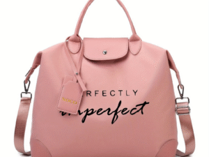 Mala Rosa Feminina Impermeável – Perfectly Imperfect com Alça Ajustável