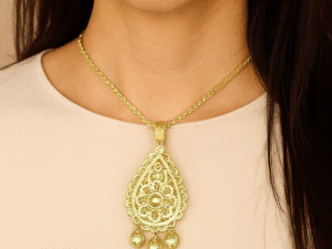 Colar filigrana dourada tradicional