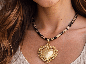 Colar coração sagrado grande