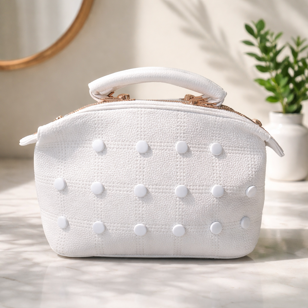 Mala Branca Minimalista com Textura – Elegância Simples e Moderna - Image 2