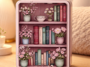 Capa para Kindle Paperwhite 2024 – Design Estante Floral com Auto Sleep 📚🌸