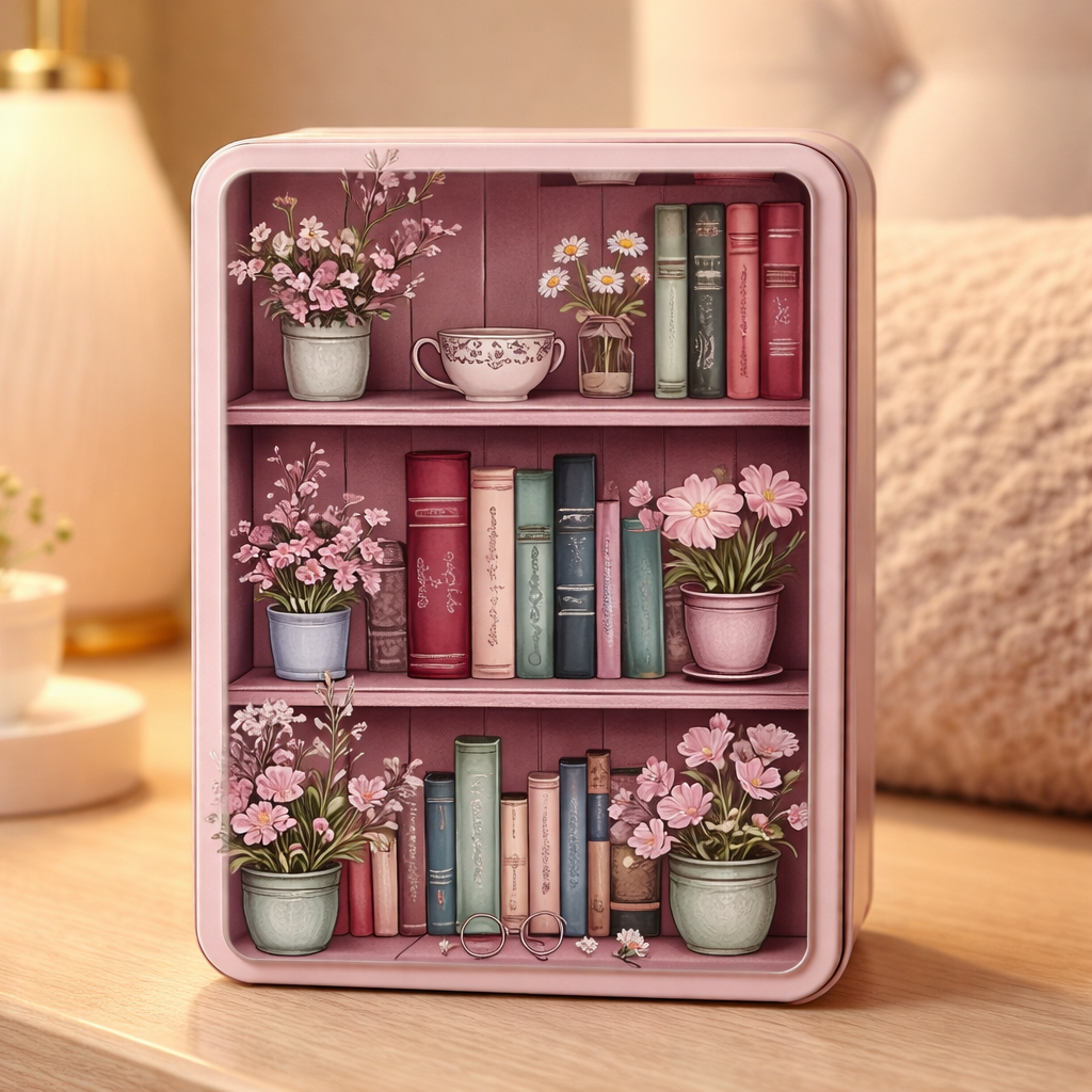 Capa para Kindle Paperwhite 2024 – Design Estante Floral com Auto Sleep 📚🌸