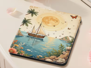 Capa para Kobo Libra Colour 7” – Design Ilustração Marítima com Lua 🌙🚢