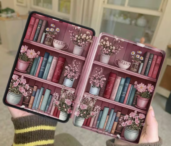 Capa para Kindle Paperwhite 2024 – Design Estante Floral com Auto Sleep 📚🌸 - Image 2